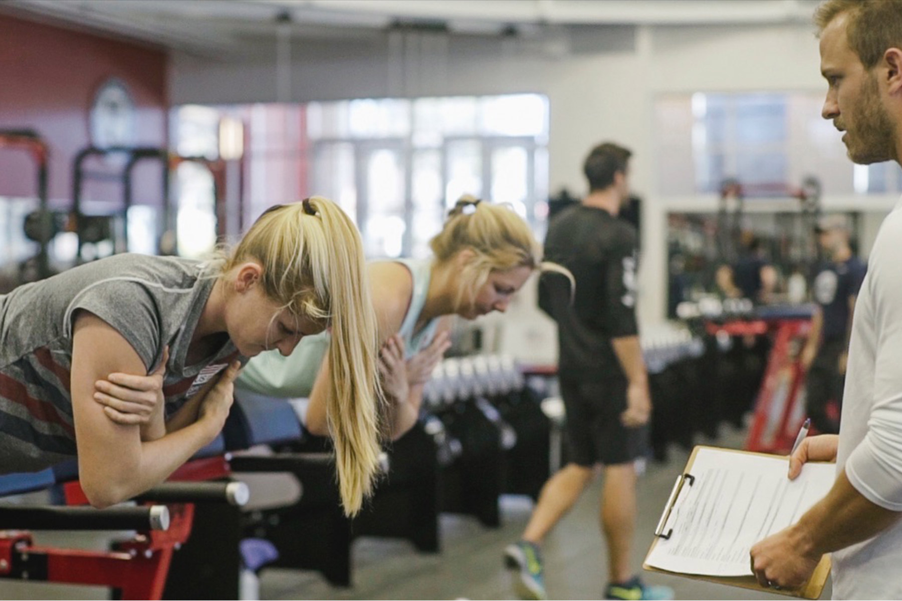 SPT coach Mike Kuschner working with US Sailing Team Athletes at the Colorado Springs US Olympic Training Facility